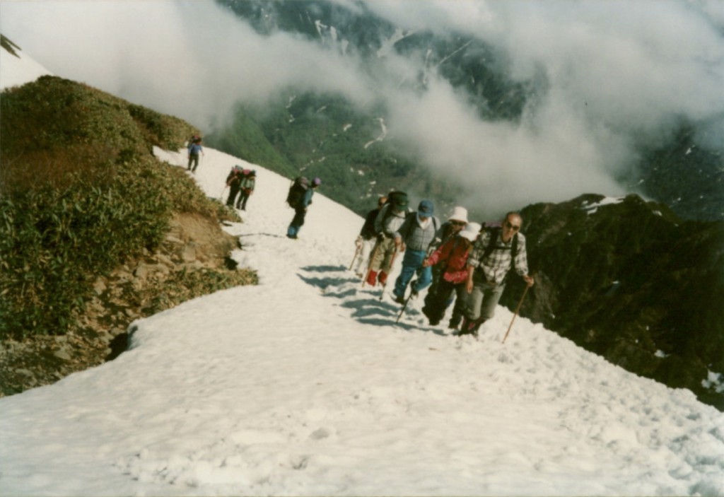 1995年 新潟県・越後駒ヶ岳登山にて